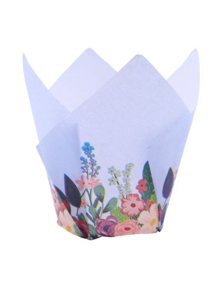 PME CAPSULA TULIPA PARA MUFFINS BOUQUET FLORES 24 UN