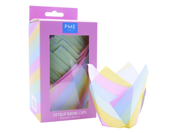 PME CAPSULA TULIPA PARA MUFFINS RAYAS...