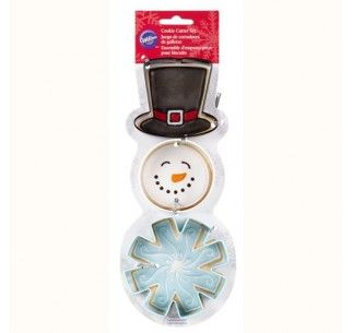 WILTON SET CORTADOR GALLETAS MUÑECO DE NIEVE