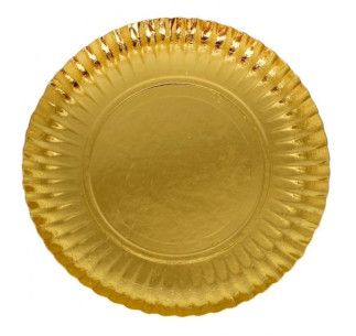 PLATO DORADO Nº7-R 30 CM
