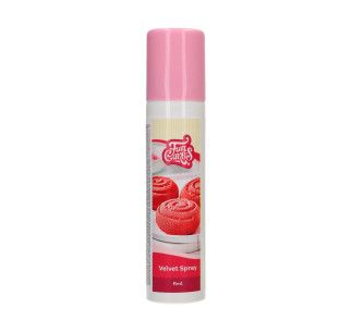 FUNCAKES SPRAY VELVET ROJO...