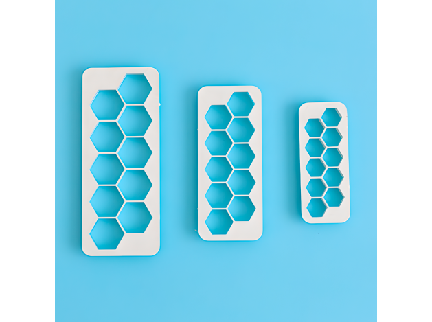 SET 3 CORTADORES GEOMETRICOS HEXAGONOS