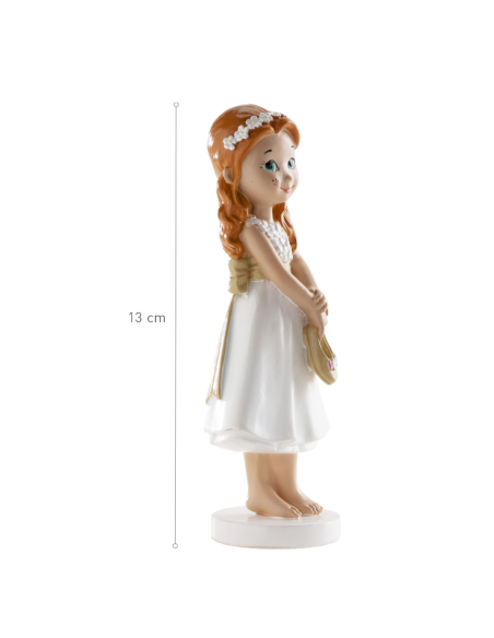 DEKORA MUÑECA COMUNION NIÑA DESCALZA 13 CM