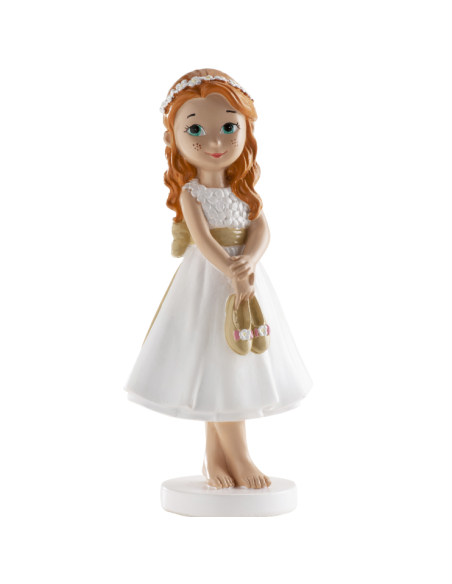 DEKORA MUÑECA COMUNION NIÑA DESCALZA 13 CM
