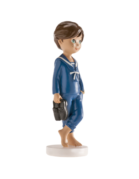 DEKORA MUÑECO COMUNION NIÑO DESCALZO 13 CM