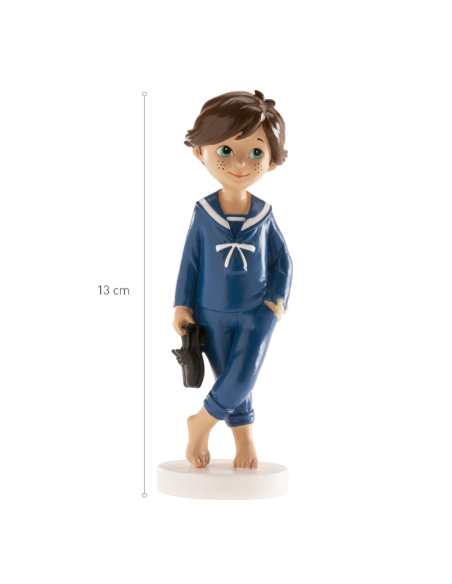 DEKORA MUÑECO COMUNION NIÑO DESCALZO 13 CM