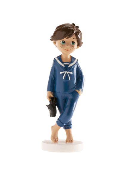 DEKORA MUÑECO COMUNION NIÑO DESCALZO 13 CM