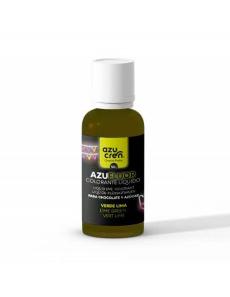 AZUFLUOR COLORANTES NEON - FLUOR, VERDE LIMA 50 g
