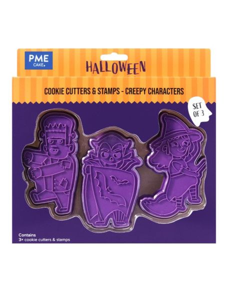 PME SET CORTADORES 3 PERSONAJES ESPELUZNANTES