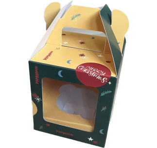 CAJA NAVIDAD PARA 1 CUPCAKE...