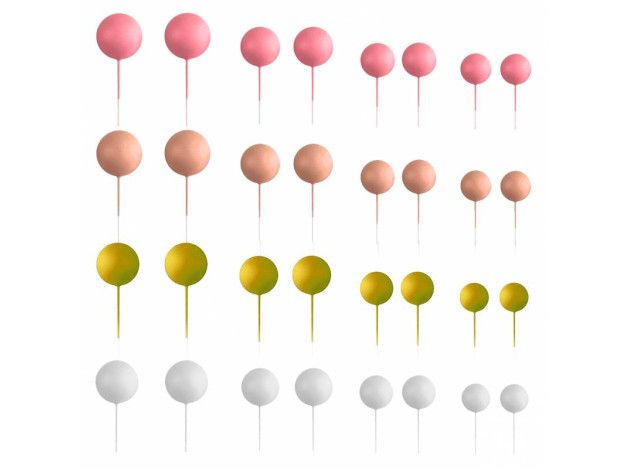 AZUCREN SET 32 BOLAS DECORATIVAS MIX...