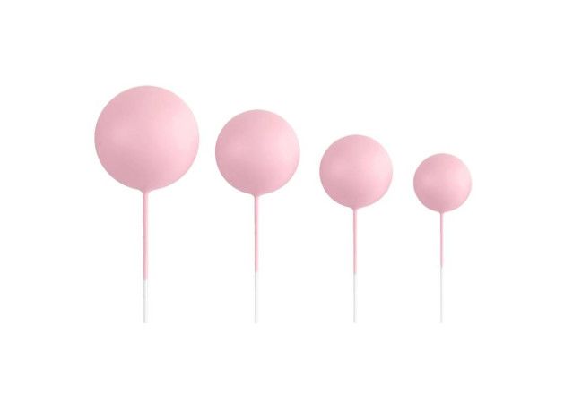 AZUCREN SET 20 BOLAS DECORATIVAS ROSA