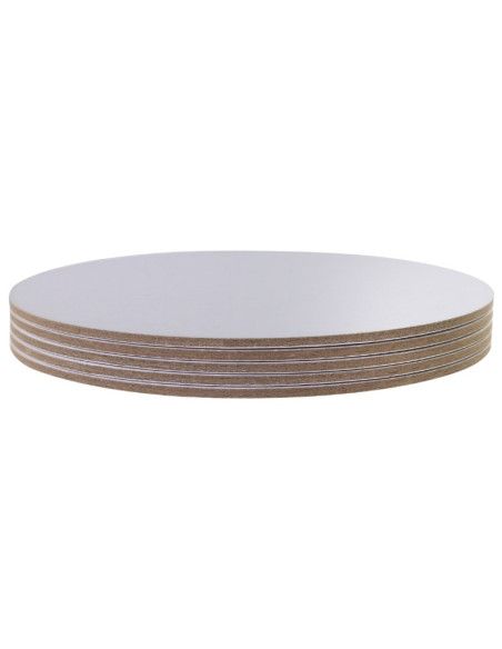 PME SET DE 5 DISCOS EXTRAFUERTE PLATA 25 CM