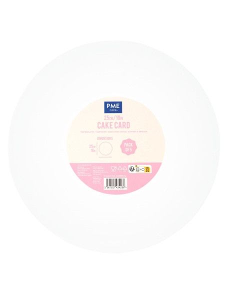 PME SET DE 5 DISCOS EXTRAFUERTE BLANCO 25 CM