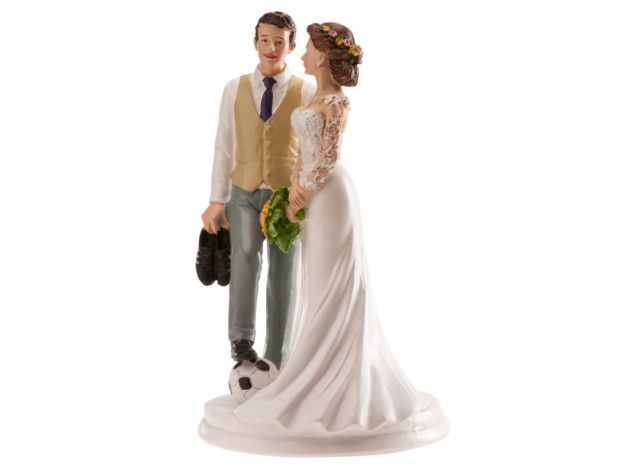 DEKORA PAREJA DE BODA FUTBOL