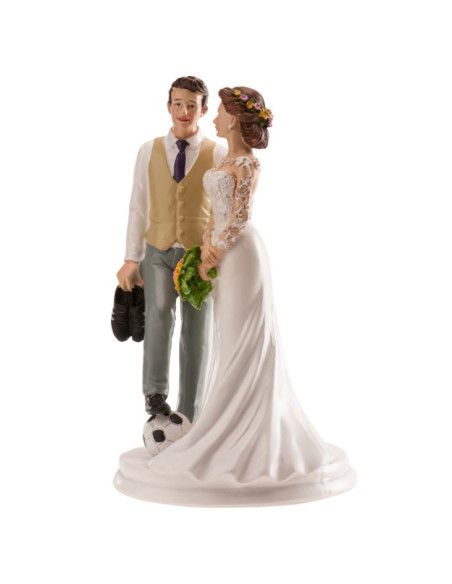 DEKORA PAREJA DE BODA FUTBOL