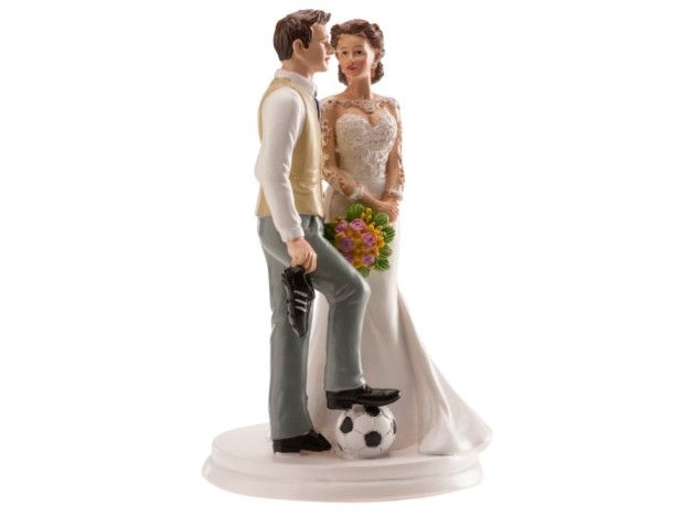 DEKORA PAREJA DE BODA FUTBOL