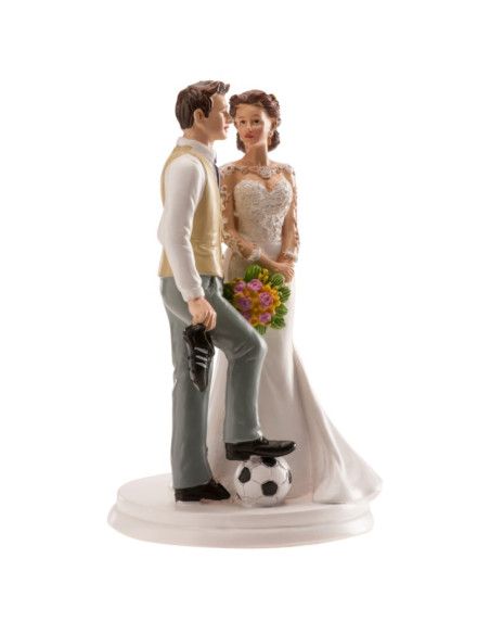 DEKORA PAREJA DE BODA FUTBOL