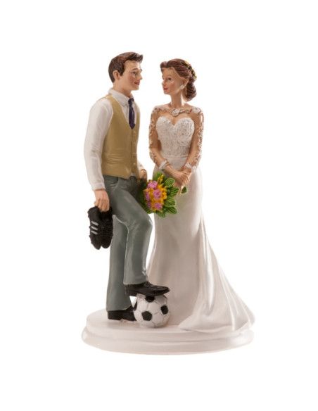 DEKORA PAREJA DE BODA FUTBOL