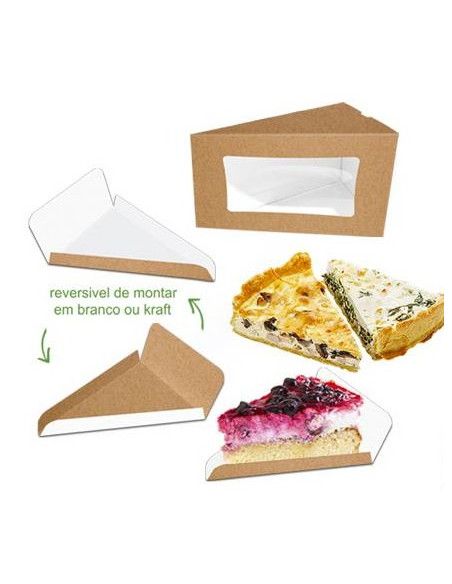CAJA KRAFT CON BASE PARA PORCION INDIVIDUAL