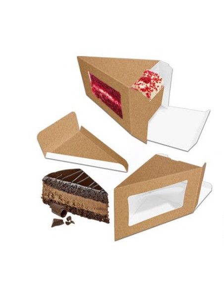 CAJA KRAFT CON BASE PARA PORCION INDIVIDUAL