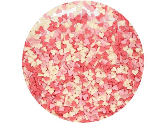 FC MINI CORAZONES ROSAS/BLANCOS/ROJOS...