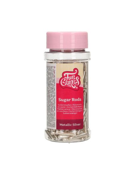 FC PALITOS DE AZUCAR XL PLATA METALIZADOS 70G