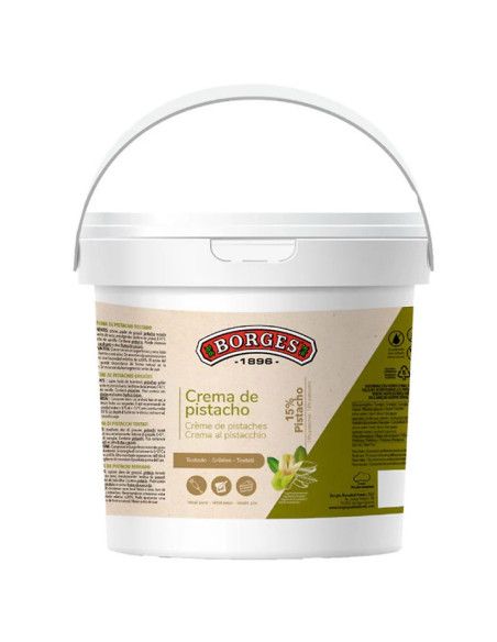 CREMA DE PISTACHO - BORGES 15 % - CUBO 5 KG