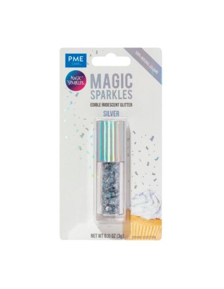 PME COPOS DE PURPURINA MAGIC SPARKLES PLATA 3 G