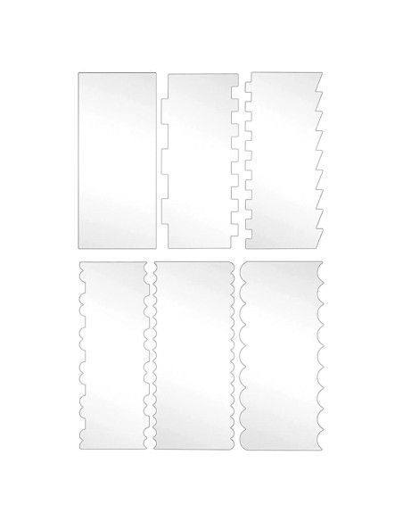 SK SET 6 SCRAPERS ALTOS ACRILIC