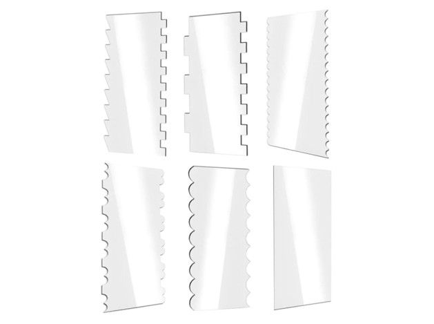 SK SET 6 SCRAPERS ALTOS ACRILIC