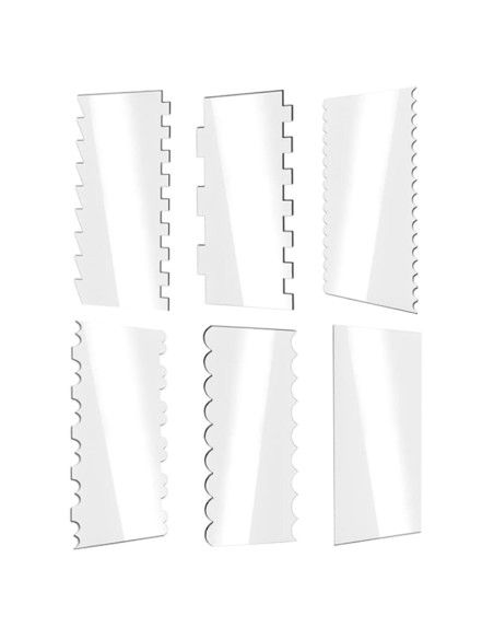 SK SET 6 SCRAPERS ALTOS ACRILIC