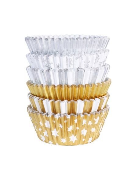 PME SET CAPSULAS FIESTAS NAVIDEÑAS, FORRADAS EN ALUMINIO 100 UN