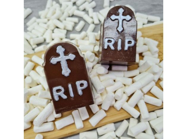 BWB MOLDE CHOCOLATE LAPIDA HALLOWEEN