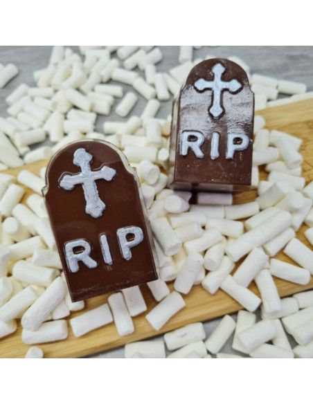 BWB MOLDE CHOCOLATE LAPIDA HALLOWEEN