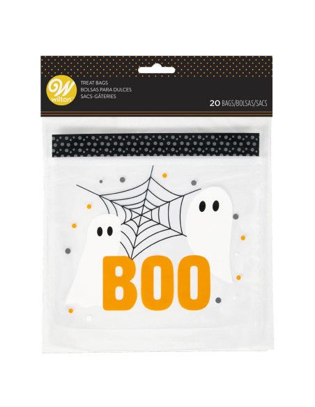 WILTON BOLSAS HERMETICAS HALLOWEEN BOO 20 UN