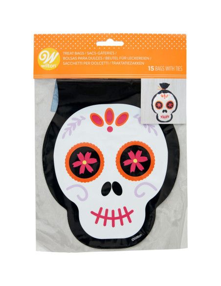 WILTON BOLSAS HALLOWEEN CON FORMA DE CALAVERA 15 UN