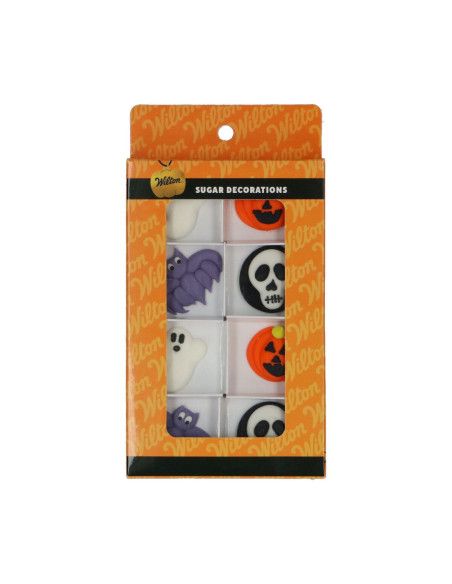 WILTON SURTIDO DECORACION AZUCAR HALLOWEEN 8 UD
