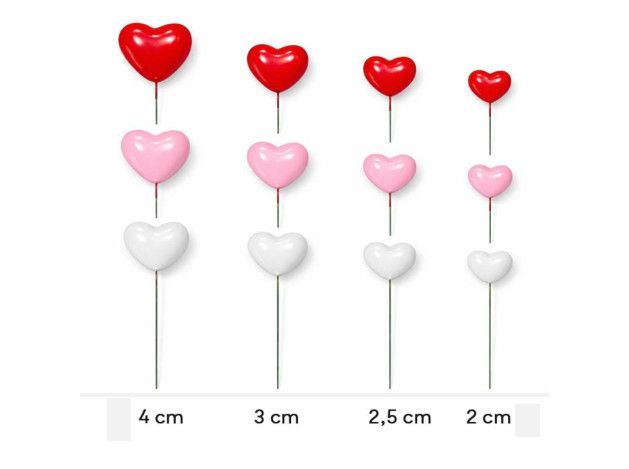 AZUCREN SET 30 CORAZONES DECORATIVOS