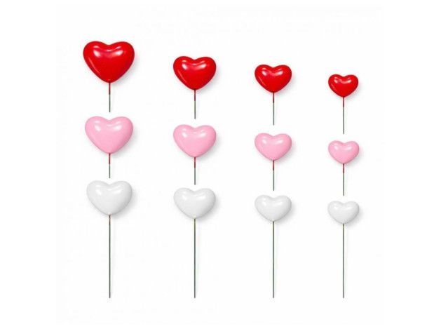 AZUCREN SET 30 CORAZONES DECORATIVOS