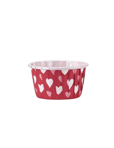 AZ CAPSULA RIGIDA ROJA CON CORAZONES 50 UN