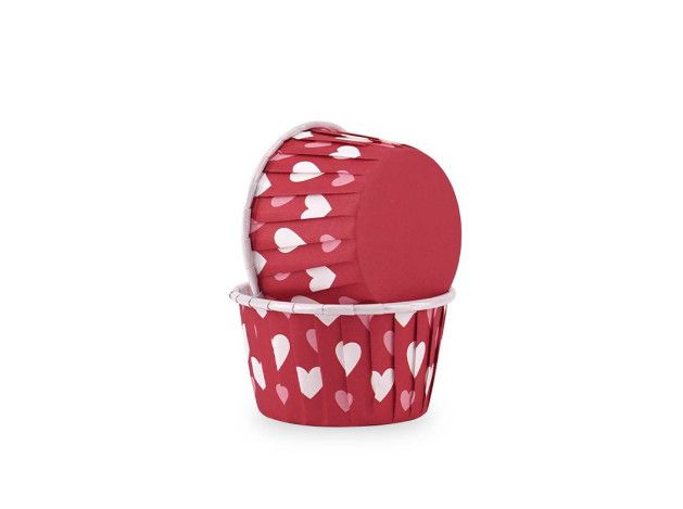 AZ CAPSULA RIGIDA ROJA CON CORAZONES...