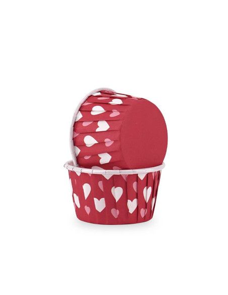 AZ CAPSULA RIGIDA ROJA CON CORAZONES 50 UN