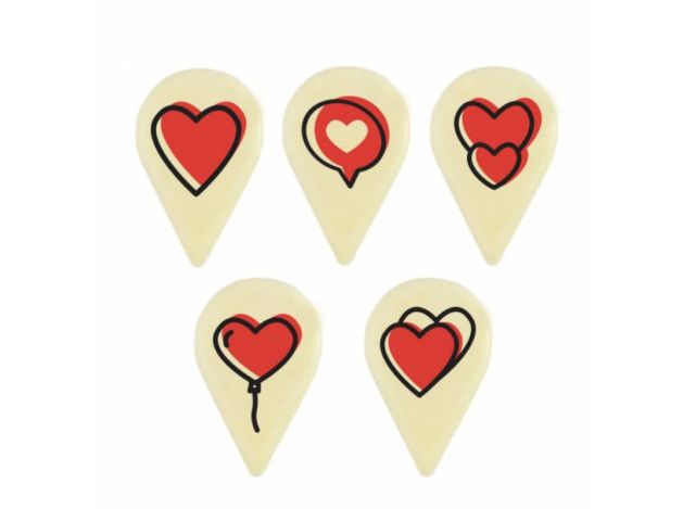 TOPPER CARTOON LOVE CHOCOLATE BLANCO...