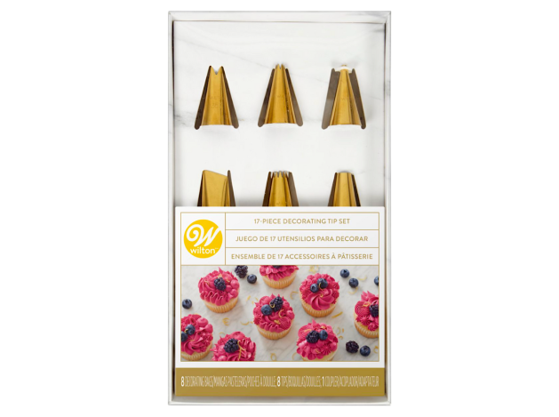 WILTON SET BOQUILLAS DORADAS 17 UD