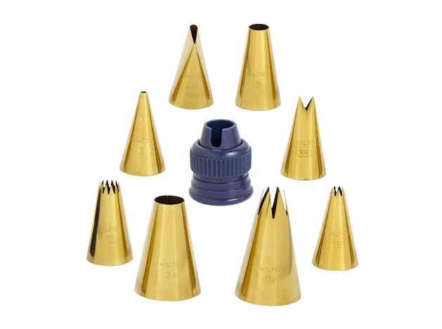 WILTON SET BOQUILLAS DORADAS 17 UD