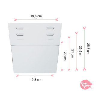 CAJA REGULABLE BLANCA 35x35x20 A 30 CM 2