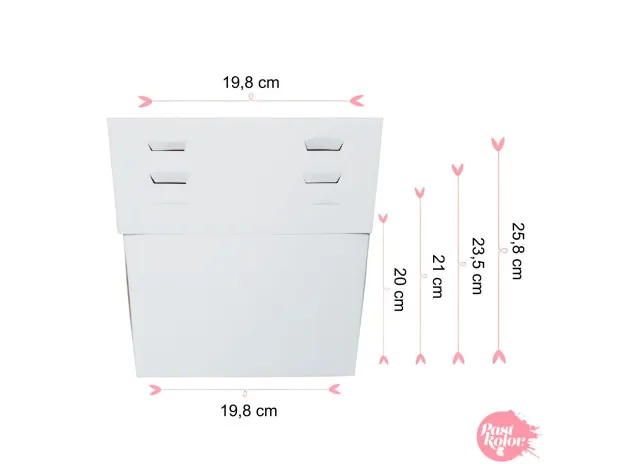 CAJA REGULABLE - AJUSTABLE BLANCA...