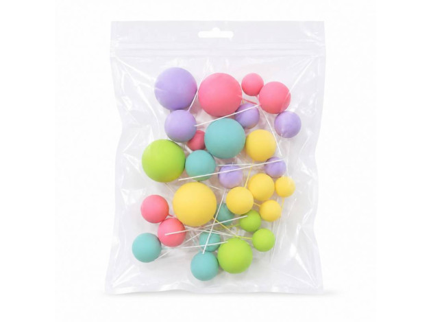 AZUCREN SET 30 BOLAS DECORATIVAS MIX...