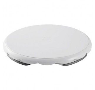WILTON PLATO/BASE GIRATORIA ONDULADA GRIS